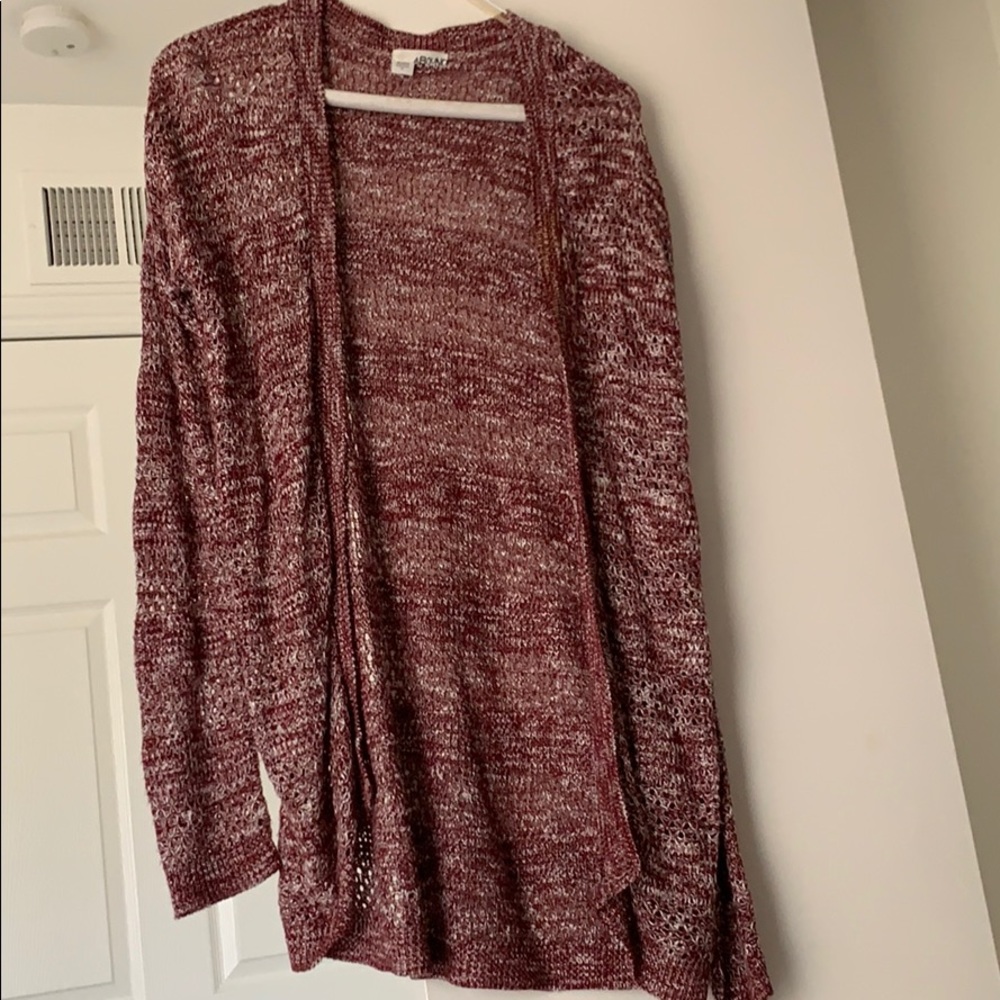 Wine colored cardigan